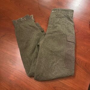 Olive Green Men’s Military Grade Wool Pants